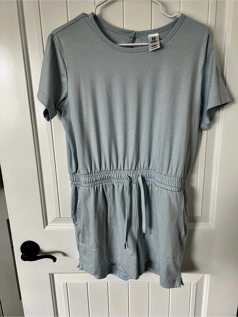 Members Mark Romper Short Sleeve in Blue Like New